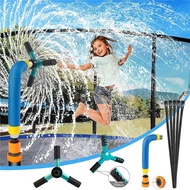 【Must-Have Accessories】 Summer Trampoline Sprinklers Outdoor Cooling Sprinkler Kids rotating Automatic Watering Irrigation Garden Accessories