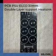 PCB PSU Elco 30mm Double Layer Support Heatsink Variasi Isi 2 Isi 4 Isi 6 Dudukan Kapasitor Power Su