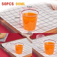 50pcs 90ml Disposable aviation cups clear party Dessert cups for party Shot Cups Snack cup