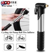 CHINK MTB Bike Pump Bicycle Accessories Black&Silver Mountain Road Bike Basketball Pump