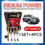 ASUKI IRIDIUM SPARK PLUG(1SET 4PCS) - NISSAN X TRAIL T32 / SERENA C25/C26/C27 - ASC20HR-11 FREE 2PCS