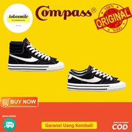 Compass Retrograde Black White Low & High Shoes