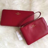 全新Coach銀包散子包