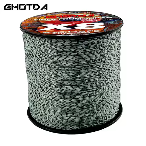 GHOTDA Braided Fishing Line X4/X8 300M Speckle Multifilament Pe Wire Invisible Super Strong Long Cas