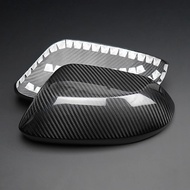 XMOK Carbon Fiber Rear View Mirror Cover for Toyota Yaris GR 2020-2023 Corolla GR 2019-2024 Carbon F