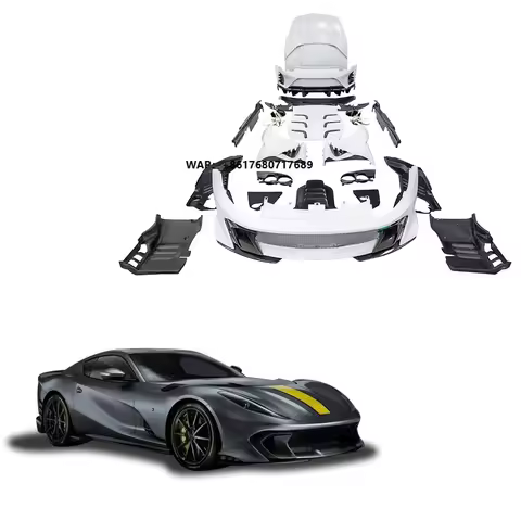 Dry Carbon Fiber Body Kit for 812 Superfast Upgrade to 812C Competizione Style Exterior Tuning Parts