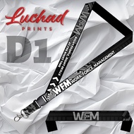 Customized ID Lace Lanyard - WFM Lanyard - Work Force Management ID Lace lanyard