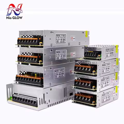 DC5V LED Power Supply AC 110V/220V to 10A 20A 30A Switching Power Supply 150W Power Supply / LED Pow