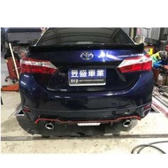 昱盛車業 TOYOTA ALTIS SEP 手作壓力桶 手工排氣管 尾飾管配白鐵雙邊單出 歡迎私訊 !現場多款尾飾管 手工排氣管 手作壓力桶 電子搖控閥門