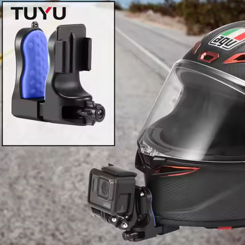 TUYU Motorcycle Helmet Chin Mount for GoPro Hero11 10 9 Action Sports Camera Holder Motorcycle Stand