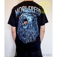 แนะนำฤดูร้อน  Blue King Lion เสื้อยืด สีดำ ไบค์เกอร์ ออกทริป รถแข่ง Moai Speed T-Shirt  S-5XL