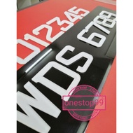 Nombor Plate kereta 3D Crystal 3mm/3DCrystral Car Number plate