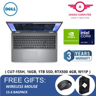Dell Precision M3590-U7155H16G-1TB-W11PRO 15.6" FHD Laptop Titan Gray ( CU7-155H, 16GB, 1TB SSD, RTX
