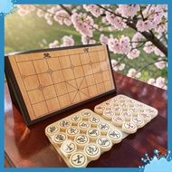 3D Chinese Chess Set with Imprinted Letters and Folding Plastic Chess Board 37x37cm - Clear Characte
