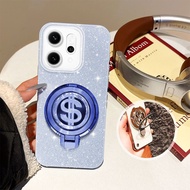 YBD Phone Case For OPPO A6 Pro F31 5G Reno 14 Pro Reno 14F 5G Rotating USD Bracket Glitter Hard Shel