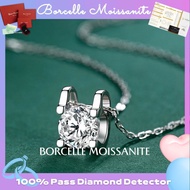 BORCELLE MOISSANITE Moissanite Necklace/3EX Cut/925 Silver Original Italy Legit/Moissanite Diamonds With Certificate/White Gold Necklace Pawnable/Ladies Jewelry/Couple Necklace/Gift For Friends/Jewelry Box/Saudi Gold 18k Pawnable Legit/Sell Like Hot Cakes