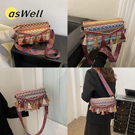 ASWELL Shoulder Bags Women Crossbody Folk Style Handbags