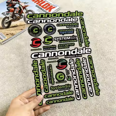 For Cannondale Waterproof Reflective Motorbike Stickers Easy Peel Removable Decals For Motorcycle Ca