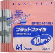 Kokuyo File Flat File, A4, Pack of 10, Pink, 99K F-A4S-PX10