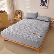 Seemon Mall ผ้าปูที่นอนกันน้ำ 3/3.5/5/6ฟุต ป้องกันไรฝุ่น ผ้ารองฉี่ กันน้ำ100% รัดมุม ซักเครื่อง  รัด