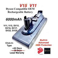 Dyson V15 V11 Compatible OEM Rechargeable Battery -  6000mAh for Dyson V15 V11 SV15 SV16 SV17 SV22 S