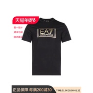 EMPORIO ARMANI EA7 ARMANI Men's Cotton Round Neck Short Sleeve Men's T-Shirt