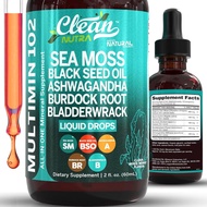 Organic Seaweed Drops Supplement Black Seed Irish Seaweed South African Drunk Eggplant Burdock Root 