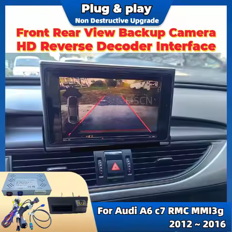 HD Front Rear Camera For Audi A6 c7 rmc mmi 3g 2012 ~ 2016 Backup Camera interfacAdapter Original Up