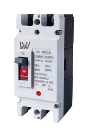 lw MCCB เบรกเกออร์ DC 2P 500V ขนาด100A/125A/150A/200A/250A Breaker Batterry สินค้าพร้ออมส่งจากไทย