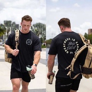 Summer 7F Men's Printed T- Crew Neck Short Sleeve Joggers Training Tee Gym Sports Casual T- 7 T-