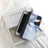 iPad case 12.9/Air5/iPad 9/mini 7 洋溢夏日氣息皮革平板保護套