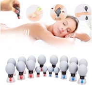 18pcs Magnetic Acupuncture TCM Suction Cups Vacuum Cupping Set Moxibustion Acupressure Scraping Puls