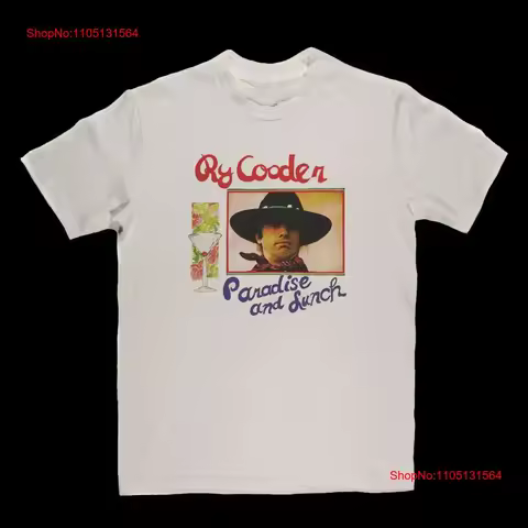 Ry Cooder Paradise And Lunch T Shirt White S 5XL 1J0251 vintage Washed graphic Breathable fashion de