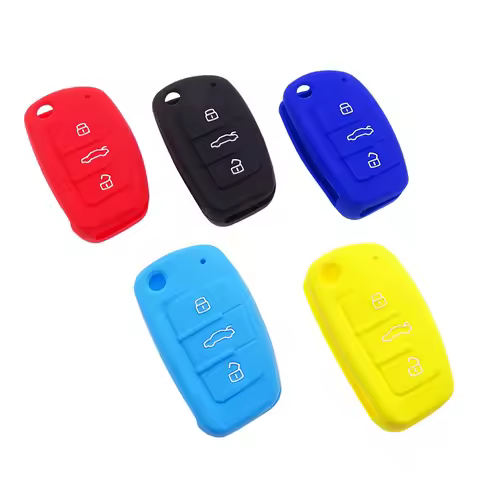Silicone Car Key Smart Cover Case For Audi A4 B7 A6 C5 C6 A1 A3 8P TT Q3 Q2 Q7 TTS R8 S3 S6 RS3 RS6