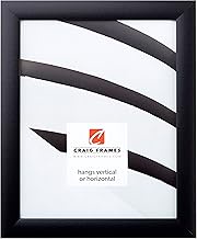 Craig Frames 1WB3BK 14 by 28-Inch Picture/Poster Frame, Smooth Finish, 1-Inch Wide, Matte Black
