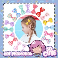 Hair Clip Bow Shape Size 2.7 Inches For Children no.w16