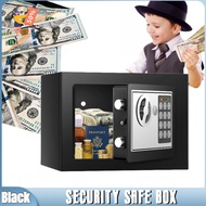 【Fast Delivery】Security Safe Box, Fireproof Home Lock Safe with Digital Keypad Safety Key Lock for Home Business Office Hotel Money Document Jewelry Passport Storage(Black)