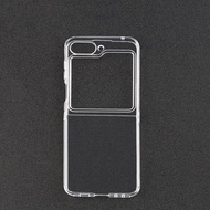 Korean Simple Senior Transparent Commercial Affairs Phone Case for Samsung Z Flip 5 Z Flip5 Zflip5 Shockproof Back Cover