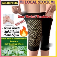 Self Heating Knee Support Warmer Pad Therapy Guard Sarung Stokin Stoking Lutut Berhaba Herbal Terapi Sakit Sukan Panas