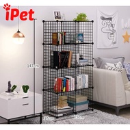[HCM]Kệ Tủ Lắp Ghép Lưới Sắt Đa Năng ( TẶNG KÈM CHỐT ) - Combo 8 Ô - iPet Shop
