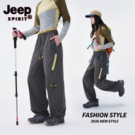 JEEP SPIRIT Couple Outdoor Mountaineering Assault Pants, Casual Breathable Workwear Pants