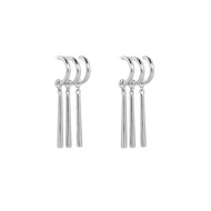 1Pair One Piece Zoro Anime Earrings Women Men Cosplay Earrings Piercing Jewelry Fashion Fake Triple 