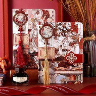 Ancient Notebook Hardcover Three-Dimensional Thick 3D Magnetic Lock Notebook Classic Chinese Style