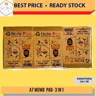 A7 MEMO  PAD- 3 IN 1