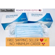 [3 PLY QUALITY MASK] DISPOSABLE FACE MASK 50 PCS IN 1 PACKET - Mask - 3 Ply - Topeng Muka - Protecti