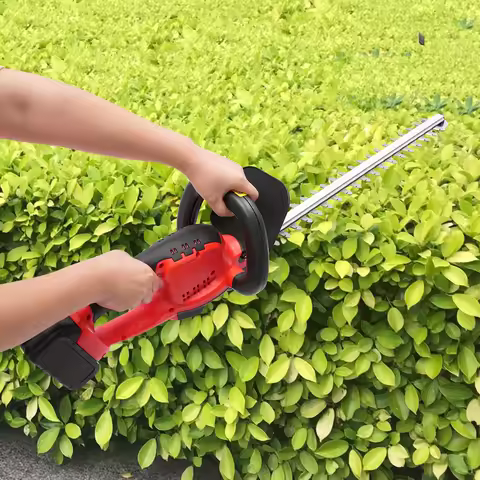 1880W Cordless Hedge Trimmer, 19.7" Blade, 21V Battery, Cuts 0.2" Branches for Hedges, Gardens, Land
