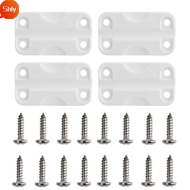 SHLY 4Pcs/Set Cooler Hinge Replacement, PP High Intensity Cooler Hinges, Rectangular With Screws Hea