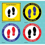 MCO 1M Social Distancing Sticker Floor Sticker