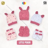 (3IN1) TOPI SARUNG TANGAN DAN KAKI BAYI POLOS / SNI 1 Set Perlengkapan Newborn Baru Lahir 0-6 0-3 0-