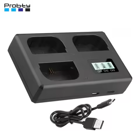 LP-E6 LP-E6N LPE6NH LP-E6P Triple Slot Battery Charger For Canon EOS 5D Mark II Mark III Mark IV 5D 